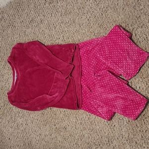Laura Scott pink fleece pajamas-Large
